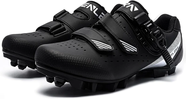 Bisiklet Ayakkabısı 42 Numara Dağ Bisikleti Ayakkabı Pedal Tokalı 2 Delikli Krampon Sistemi Fenlern