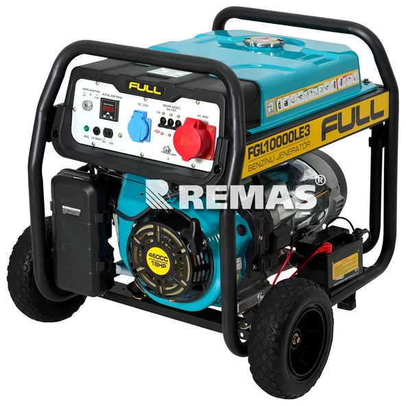 FULL FGL 10000 LE3 Otomatik 10 kVA Trifaze Benzinli Jeneratör ürün görseli 1