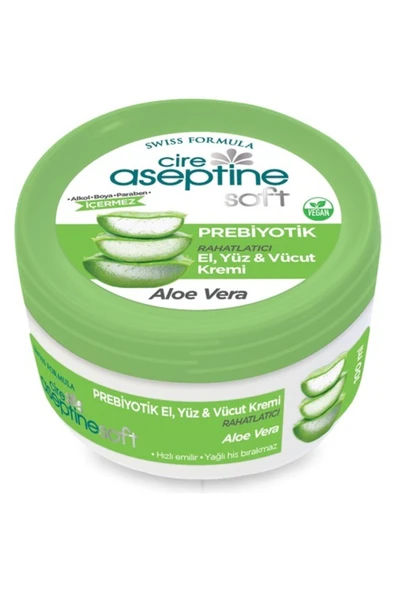 Cire Aseptine Aloe Vera Özlü Prebiyotik Krem 100 ml
