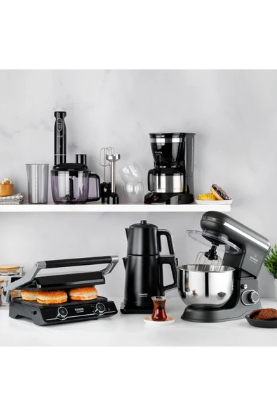 Teaform Plus Paslanmaz Çay Makinesi-Siyah - Resim 2