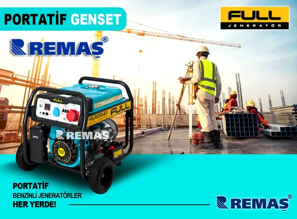 FULL FGL 10000 LE3 Marşlı 10 kVA Trifaze Benzinli Jeneratör - Resim 2