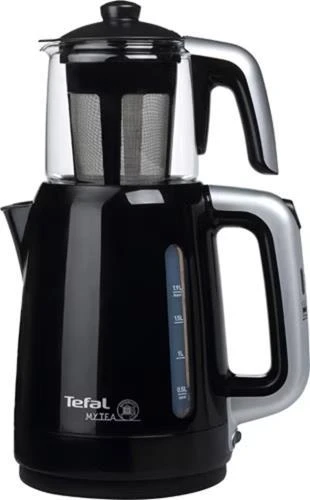 Tefal My Tea 1500 W Cam Demlikli Çay Makinesi Siyah