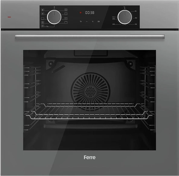 Ferre Fryart Ss Serisi Gri Set (SS208 + XE63CPR +D079 ) - Kare Emaye Izgara - Resim 3