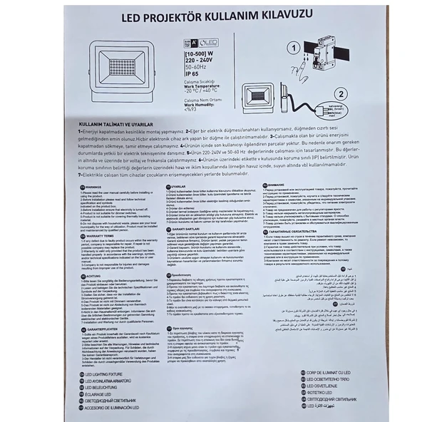 LEXEN LED PROJEKTÖR 100W 6500K - 4