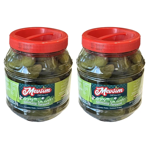Mevsim Salatalık Turşusu 1350 gr x 2 Adet - 1