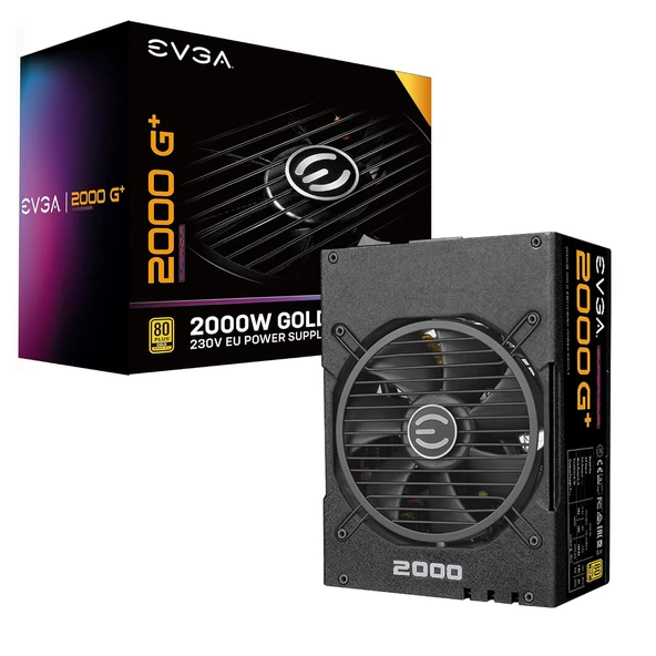 EVGA SuperNOVA G+ 2000W 80+ Gold Full Modüler 135mm Fanlı PSU ürün görseli 1