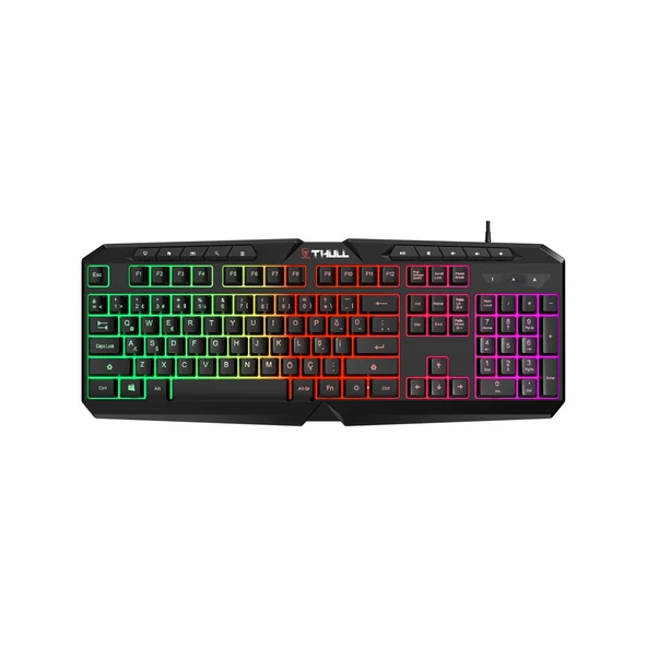 Vortex THL-KB-VTX815S Rgb Aydınlatmalı Kablolu Gaming Klavye 104 Tuş 19 Anti Ghosting USB Türkçe Q ürün görseli 1