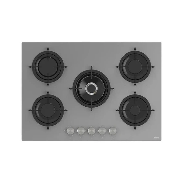 Ferre 75 CM Wok'lu Cam Ankastre Ocak - 3