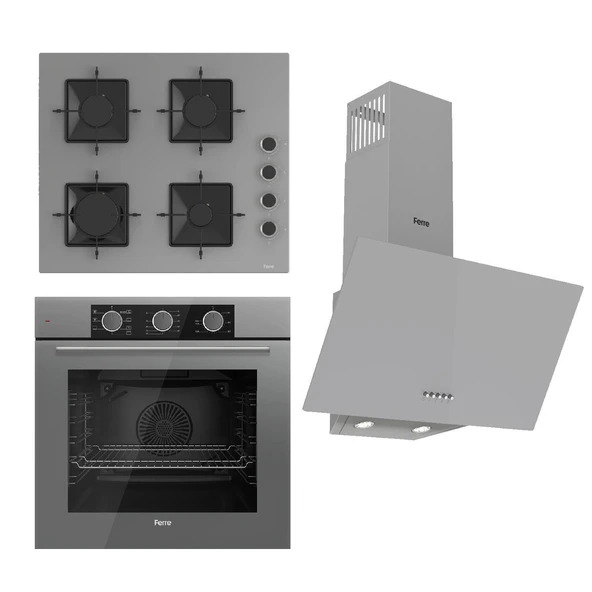 Ferre Fryart Basic Ss Serisi Gri Set (ss208 + Qxe62cpr +d088 ) - 1