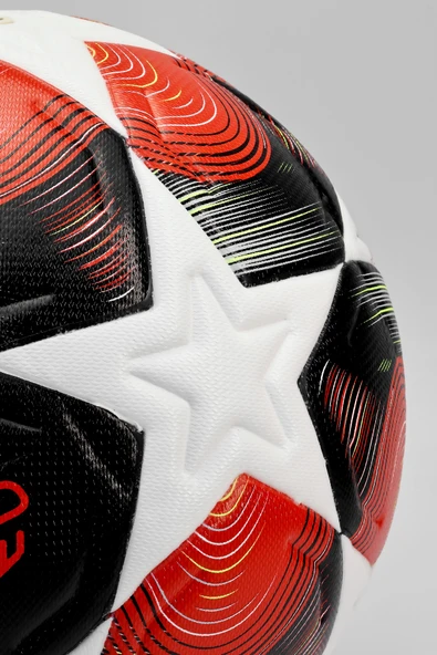 PRO-Series PU Futbol Topu Lazer Kesim Şampiyonlar Beton Halı Saha Resmi Maç Futbol Topu Kırmızı 520 - Resim 6