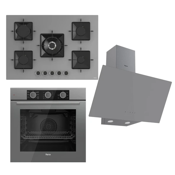 Ferre Fryart Ss Serisi Gri Set (ss038 + Qxe62cpr +d079 ) -75'lik Seri - 1