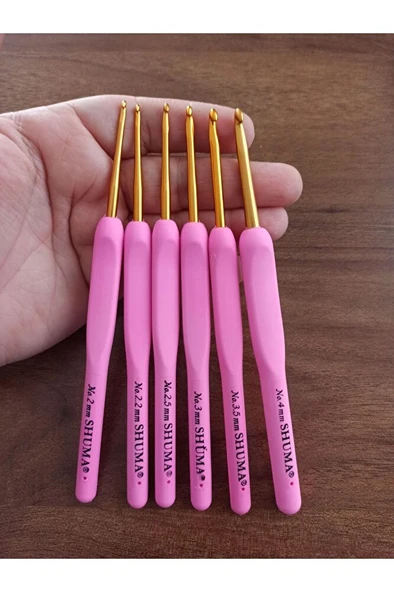 Pembe Yumşak Saplı Silikon Tığ