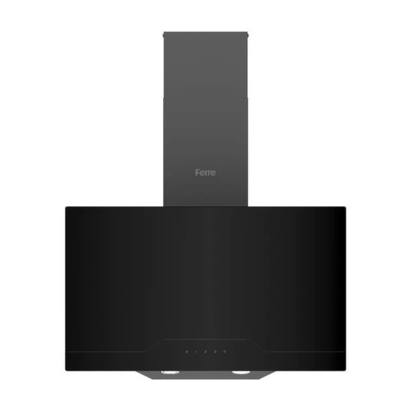 Ferre D063 Siyah Çift Camlı Girintili Dokunmatik 60 Cm Davlumbaz - Resim 2