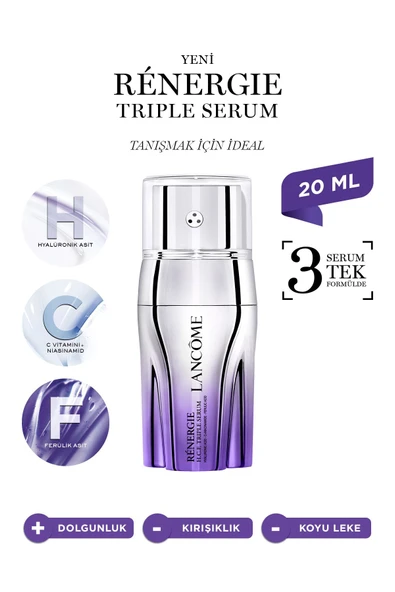 Renergie Triple Serum Hyalüronik Asit, C Vitamini+niasinamid, Ferülik Asit 20 ml 3614274170191 ürün görseli 1