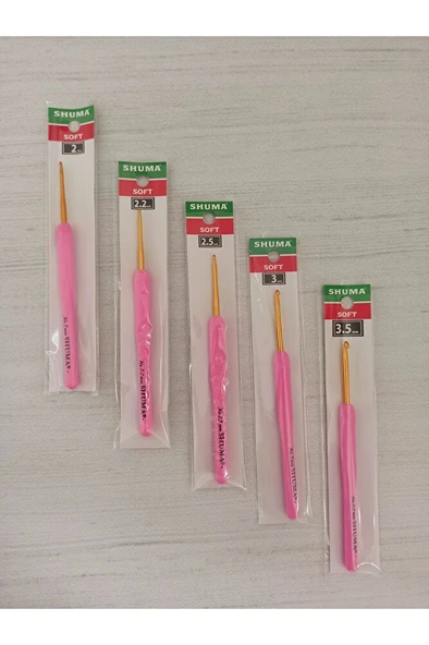 Pembe Yumşak Saplı Silikon Tığ - 5