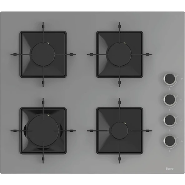 Ferre XE61MDV - SS208 - D088 4 Prog. Mekanik Statik XL 78 Litre Ankastre Set - Gri - 2
