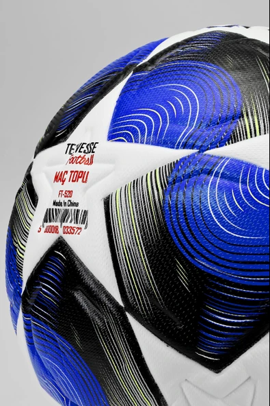 PRO-Series PU Futbol Topu Lazer Kesim Şampiyonlar Beton Halı Saha Resmi Maç Futbol Topu Mavi 520 - Resim 7