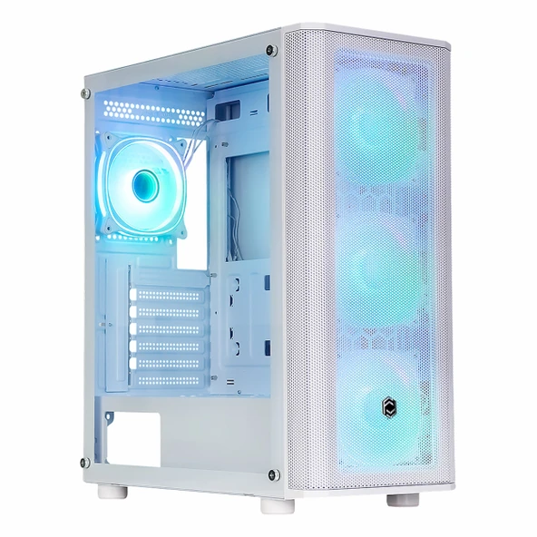 Frisby CM-106 650W 80+ USB 3.2 ARGB ATX Mid Tower Beyaz Kasa ürün görseli 1