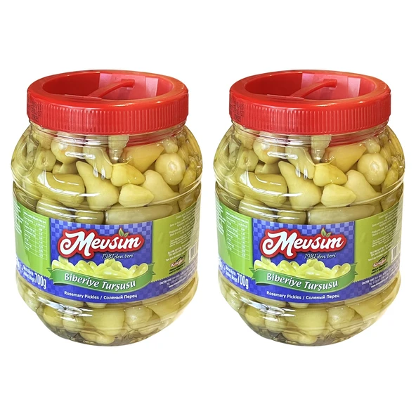Mevsim Biberiye Turşusu 1350 gr x 2 Adet - 1