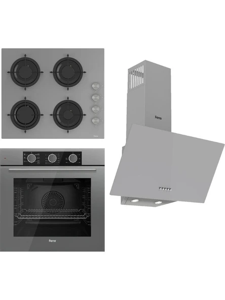 Ferre Fryart Basıc Serisi Gri Set (CS208 + QXE62CPR+D088 ) ürün görseli 1