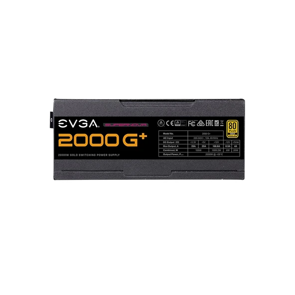 EVGA SuperNOVA G+ 2000W 80+ Gold Full Modüler 135mm Fanlı PSU - Resim 4