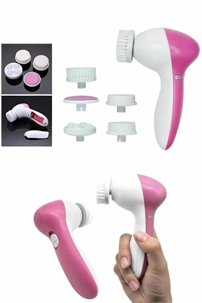 5 Başlıklı Titreşimli Cilt Temizleme Seti Canlandırıcı ve Onarıcı - Resim 4