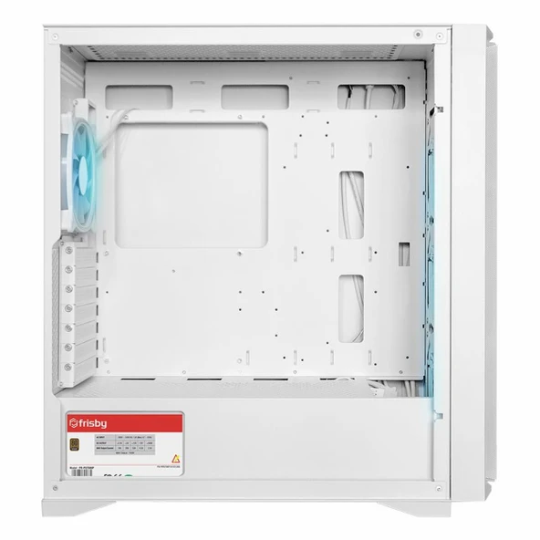 Frisby CX-501 750W 80+ Bronz USB 3.2 ARGB ATX Mid Tower Beyaz Kasa - Resim 5
