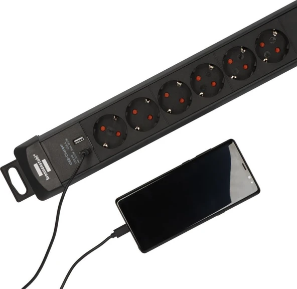 Brennenstuhl Premium-Line extension lead 6-way wit - Resim 4