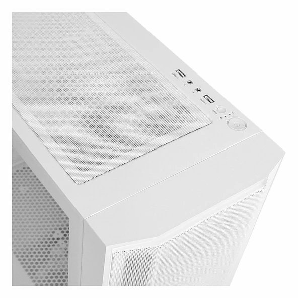 Frisby CX-501 750W 80+ Bronz USB 3.2 ARGB ATX Mid Tower Beyaz Kasa - Resim 4