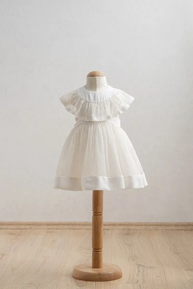 Tongs Baby Bebek Elbise 3942 Ekru