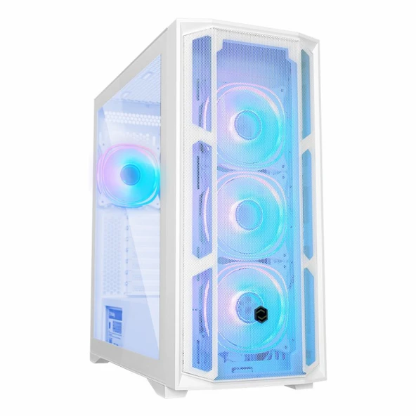 Frisby CX-501 750W 80+ Bronz USB 3.2 ARGB ATX Mid Tower Beyaz Kasa ürün görseli 1