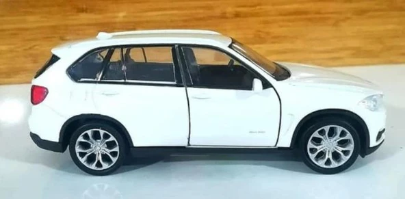 Oyuncak Metal Model Araba 1/36 Çek Bırak Beyaz Bmw X5 - 4