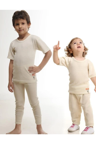 500 Çocuk %75 Yün Fanilası - 1