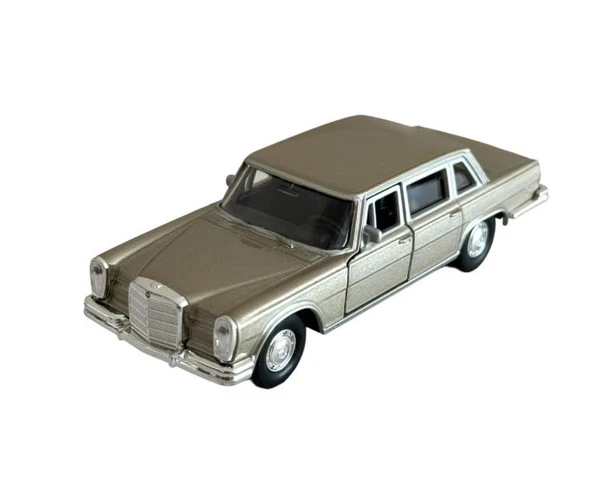 Oyuncak Metal Model Araba 1/36 Çek Bırak Gold 1963 Mercedes Benz 600 - 5