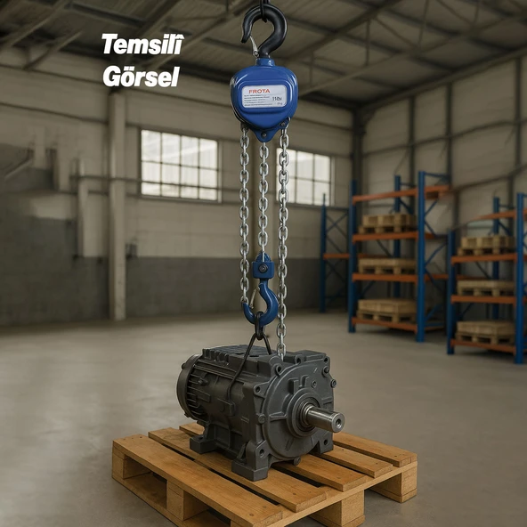 Zincirli Caraskal 1 Ton 3 Metre El Vinci Yük Kaldırma Makinesi Dayanıklı Zincirli Ekipman Ceraskal - Resim 4