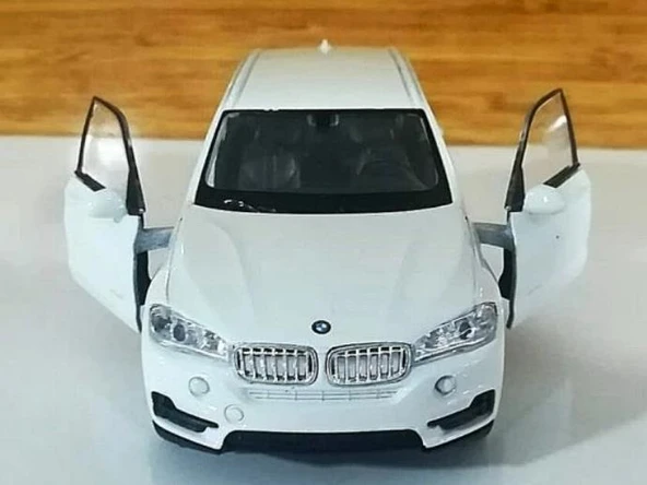 Oyuncak Metal Model Araba 1/36 Çek Bırak Beyaz Bmw X5 - 2