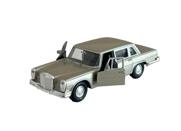Oyuncak Metal Model Araba 1/36 Çek Bırak Gold 1963 Mercedes Benz 600 - 3