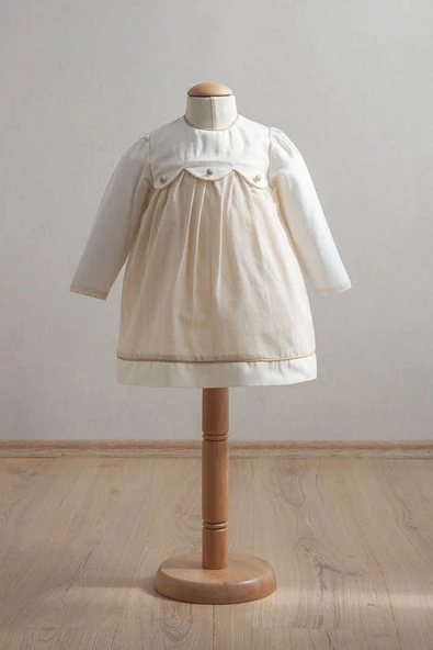 Tongs Baby Bebek Elbise 3916 Açık Sarı