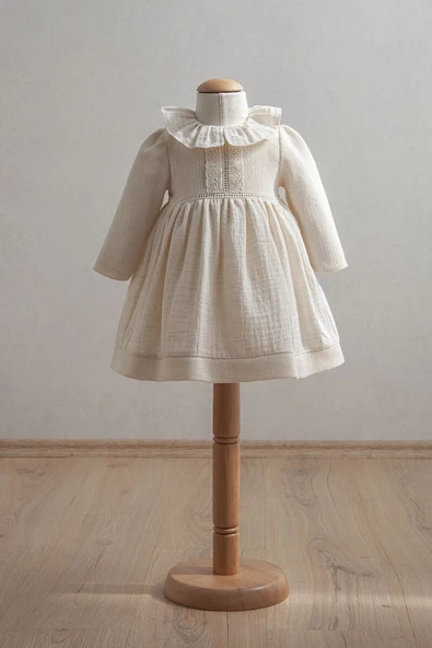 Tongs Baby Bebek Elbise 3899 Ekru