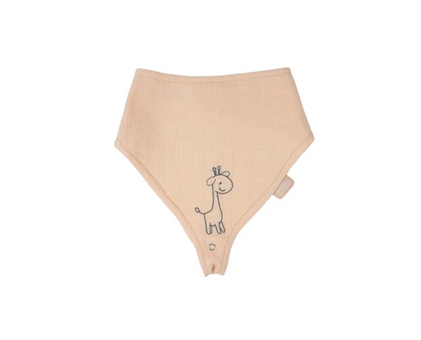 Babyjem Emzik Askılı Müslin Önlük Somon ürün görseli