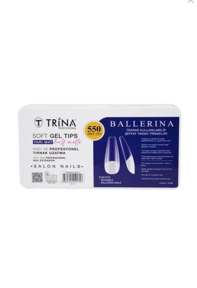 Trina Soft Jel Takma Tırnak - Ballerina  (YARI MAT) 550' Li - 1