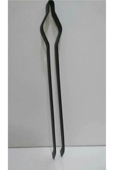 sobapark Demir Maşa Ateş Maşası Köz Maşası Odun Kömür Kestane Mangal Maşası 60 cm KALIN DEMİR MAŞA