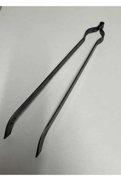 sobapark Demir Maşa Ateş Maşası Köz Maşası Odun Kömür Kestane Mangal Maşası 60 cm KALIN DEMİR MAŞA
