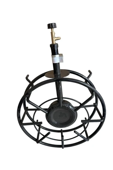 sobapark 30x30 cm Sanayi Tipi Ocak Volkan Ocak Kare Büyük Ateş Lokanta Güçlü Kazan Ocağı - 5