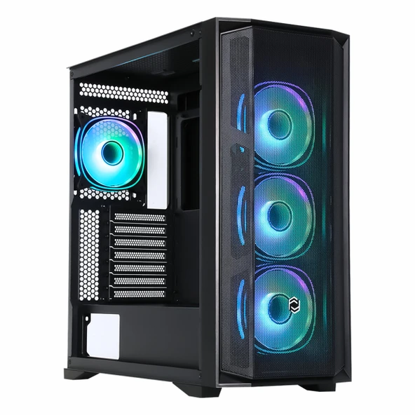 Frisby CX-500 750W 80+ Bronz USB 3.2 ARGB ATX Mid Tower Siyah Kasa ürün görseli 1