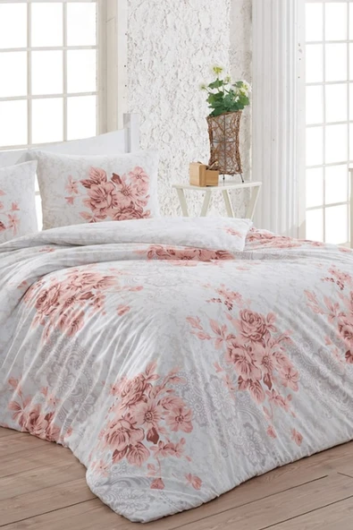 Kristal Light Tek Kişilik Nevresim Takımı Henna Pudra