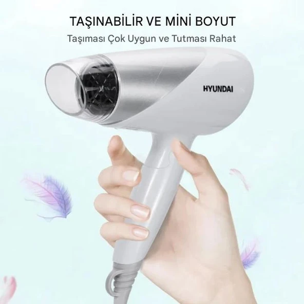 Hyundai FÖN MAKİNESİ SAÇ KURUTMA MAKİNESİ HC-123 1200w - 4