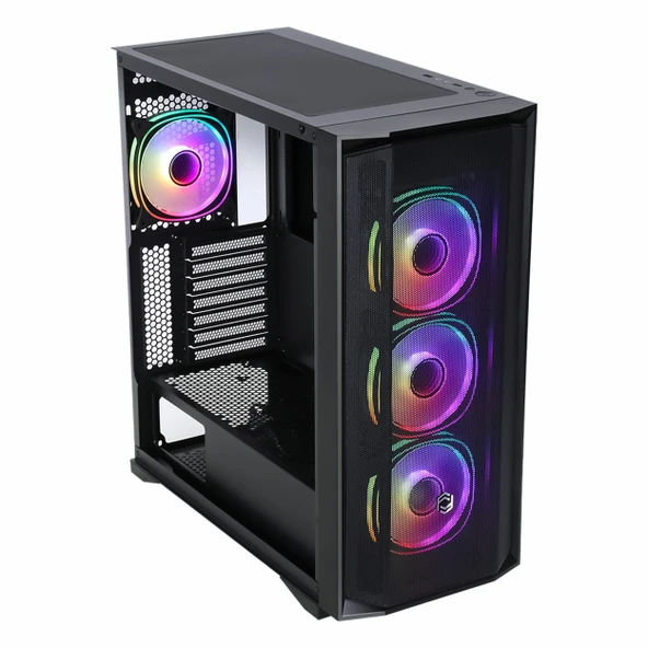 Frisby CX-500 750W 80+ Bronz USB 3.2 ARGB ATX Mid Tower Siyah Kasa - Resim 4