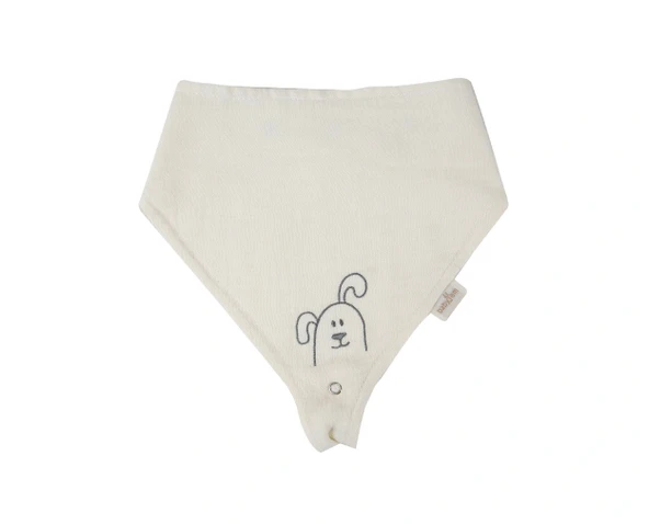 Babyjem Emzik Askılı Müslin Önlük Ekru ürün görseli