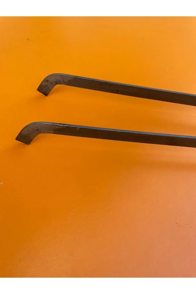 sobapark Demir Maşa Ateş Maşası Köz Maşası Odun Kömür Kestane Mangal Maşası 60 cm KALIN DEMİR MAŞA - 5